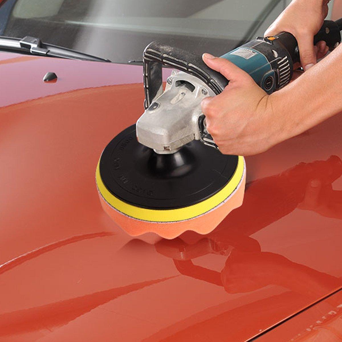 10x 150mm Sponge Polishing Pads 6Inch Waxing Buffing Set for Car Polisher Buffer.