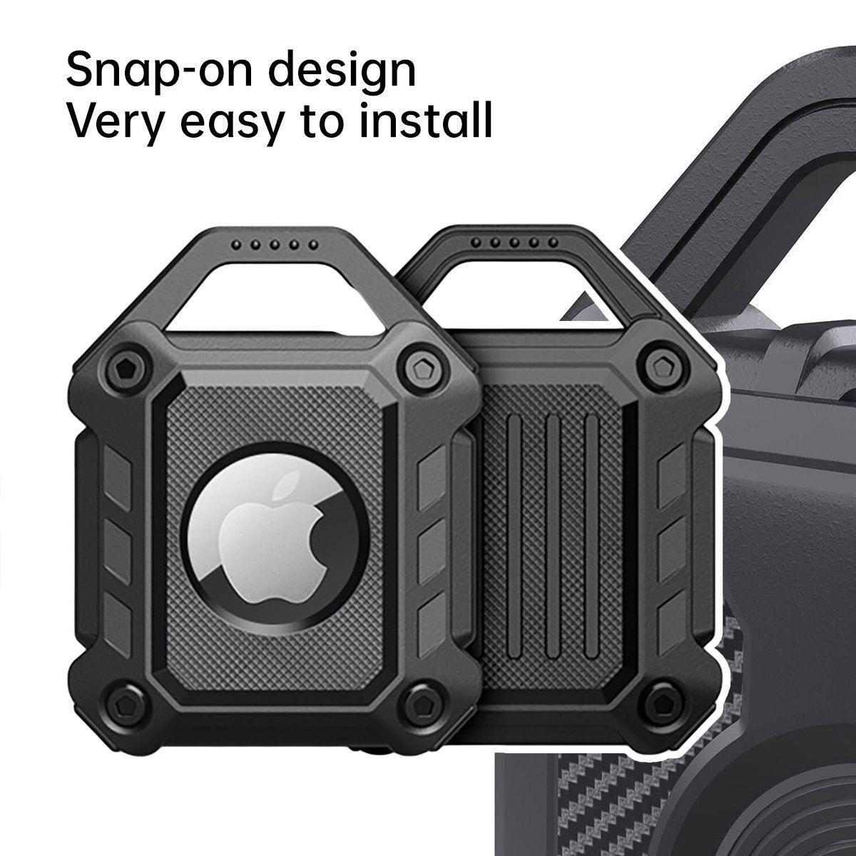 Waterproof Apple AirTag Protective Case TPU Cover Air Tag Tracker Loop Holder - Green.
