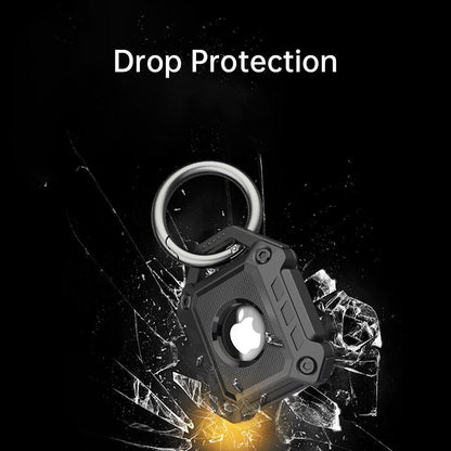 Waterproof Apple AirTag Protective Case TPU Cover Air Tag Tracker Loop Holder - Green.