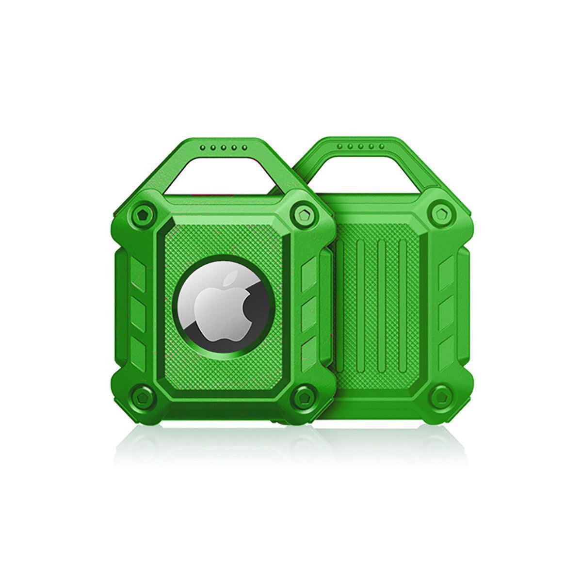 Waterproof Apple AirTag Protective Case TPU Cover Air Tag Tracker Loop Holder - Green.