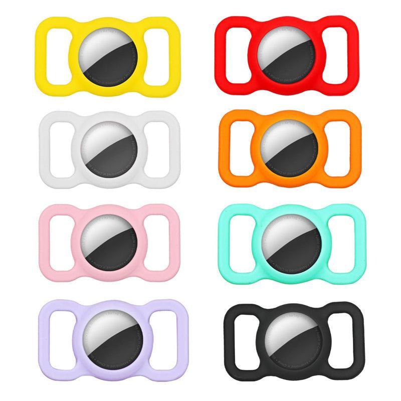 Silicone Collar Attachment Case Compatible with Tracking Device for Pets - Red
