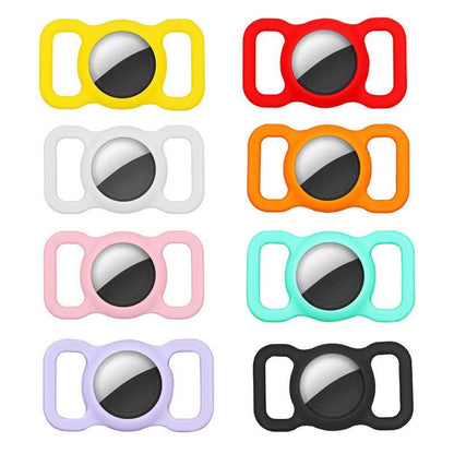 Silicone Collar Attachment Case Compatible with Tracking Device for Pets - Red