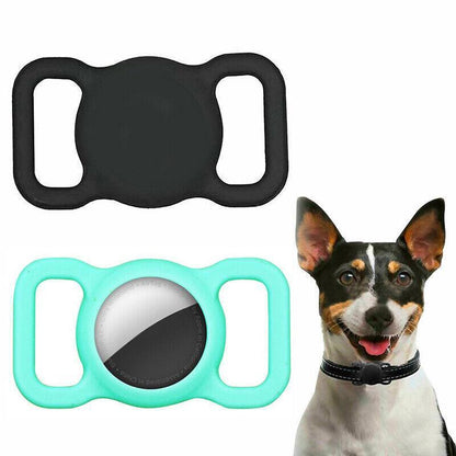 Silicone Collar Attachment Case Compatible with Tracking Device for Pets - Red
