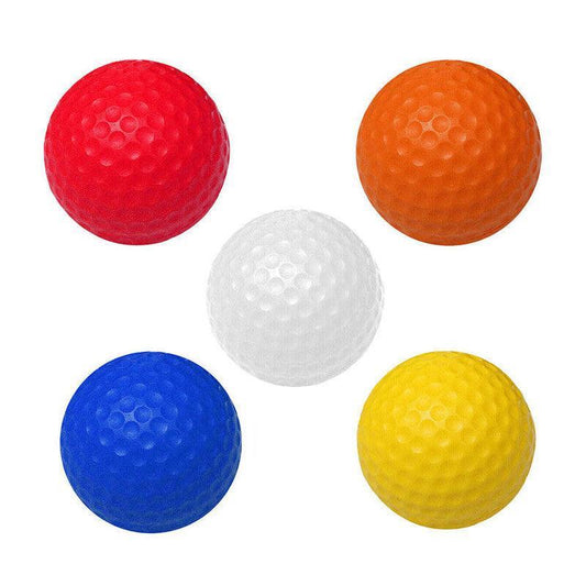Indoor Outdoor Golf Training Foam Balls 12 Pack PU Soft Practice Accessories - Blue.