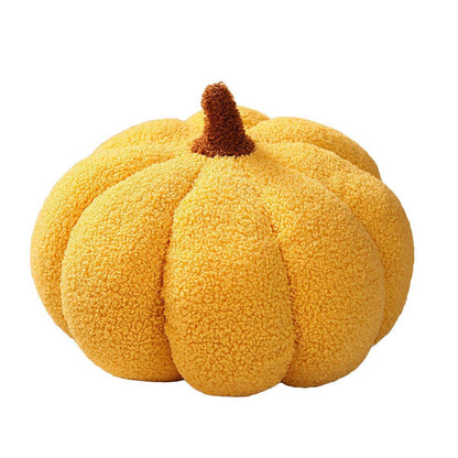 Soft Plush Pumpkin Pillow Cushion Sofa Living Room Bay Window Decor Indoor Toy - Orange