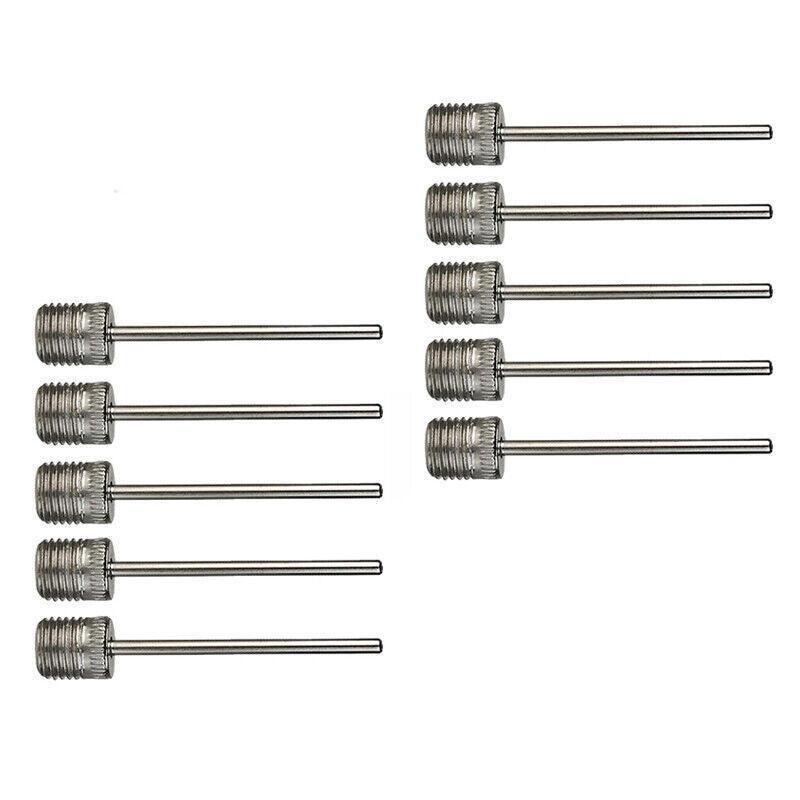 Stainless Steel Ball Pump Needle Inflator Pin for Football Basketball Volleyball - 10PCS.