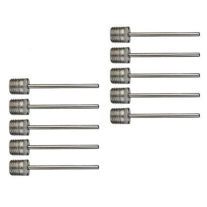 Stainless Steel Ball Pump Needle Inflator Pin for Football Basketball Volleyball - 10PCS.