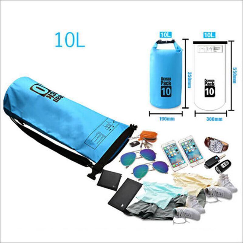 Yellow Waterproof Bag Dry Sack Fishing Camping Canoeing Outdoor 2/5/10/15/20/30 L - 30L