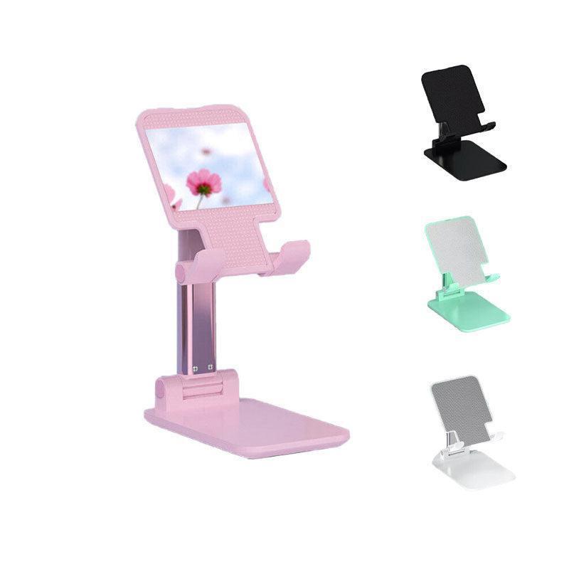 Foldable Adjustable Universal Desk Stand Holder For Mobile Phone Tablet Portable - White.