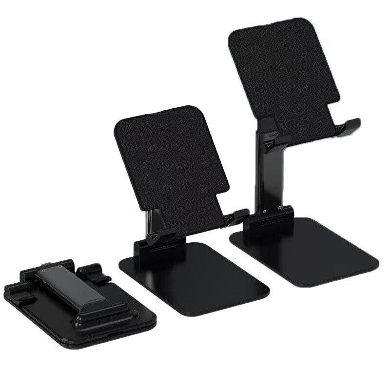 Foldable Adjustable Universal Desk Stand Holder For Mobile Phone Tablet Portable - White.