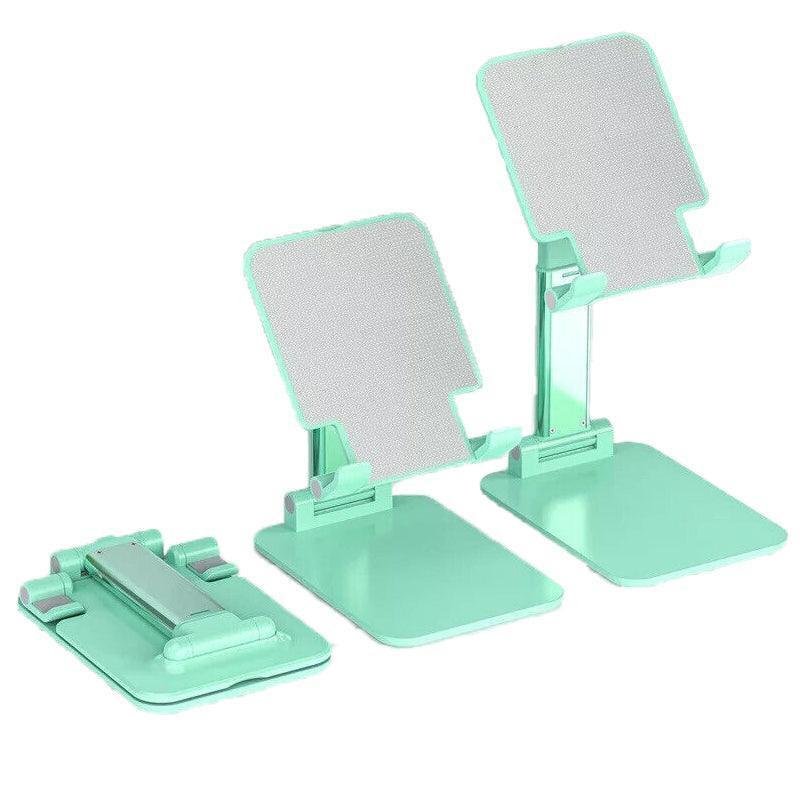 Foldable Adjustable Universal Desk Stand Holder For Mobile Phone Tablet Portable - White.