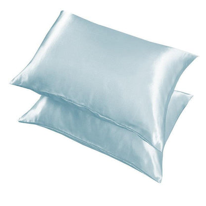 2X Satin Pillow Case Bedroom Pillowcase Cushion Covers Home Decor Luxury Slip - Red