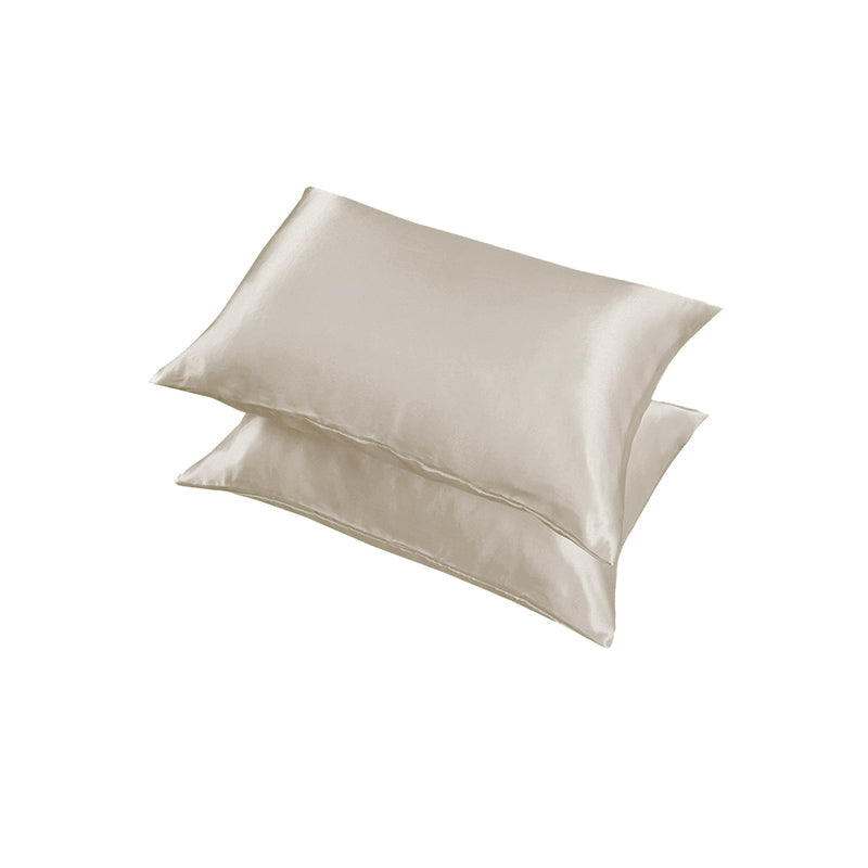 2X Satin Pillow Case Bedroom Pillowcase Cushion Covers Home Decor Luxury Slip - Red