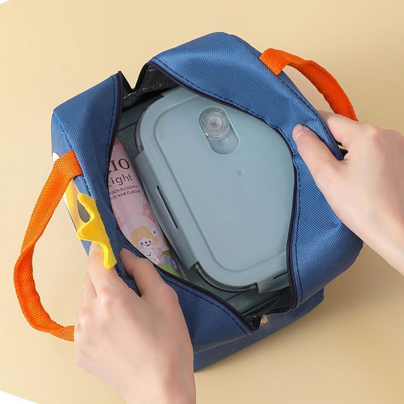 Oxford Portable Insulated Thermal Cooler Lunch Box Carry Picnic Case Storage Bag - Beige.