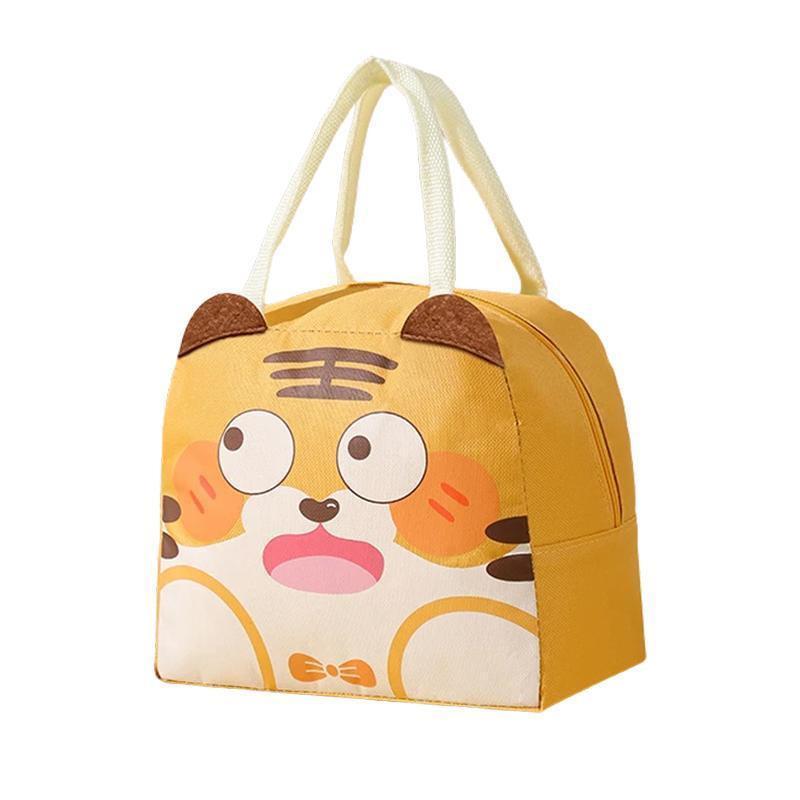 Oxford Portable Insulated Thermal Cooler Lunch Box Carry Picnic Case Storage Bag - Beige.