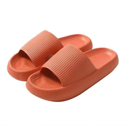 Ultra-Soft Pillow Slides EVA Slippers for Indoor Outdoor Use – Thick Anti-Slip Sole - Yellow 40-41