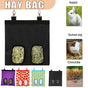 Hay Bag Guinea Pig Rabbit Feeding Bag Animal Hay Feeder Bag Hanging Feeder - Yellow