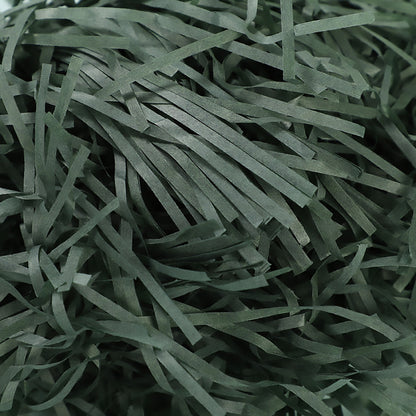 500g Colorful Raffia Paper Shreds Gift Box Filler Decorative Packaging - 5Packs-Army-Green