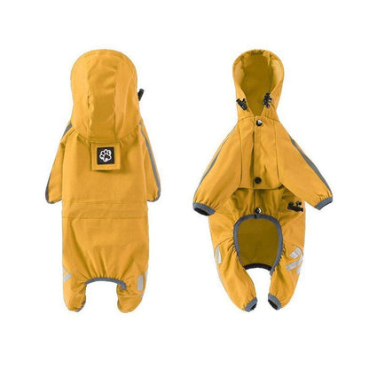 Waterproof Four Corner Pet Raincoats In Large Medium And Small Sizes Are Suitable For Dogs - Pink - S