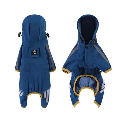 Waterproof Four Corner Pet Raincoats In Large Medium And Small Sizes Are Suitable For Dogs - Pink - S