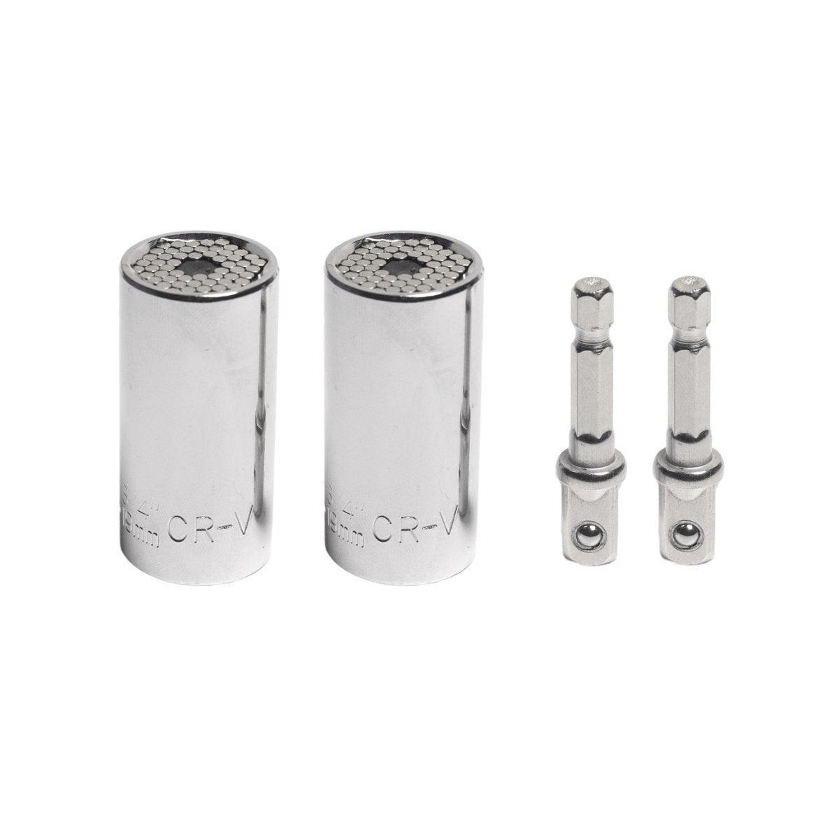 2PACK Universal Socket Grip Multi-Function Ratchet Wrench Power Drill Tool Gift.