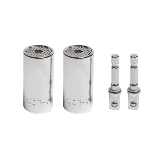 2PACK Universal Socket Grip Multi-Function Ratchet Wrench Power Drill Tool Gift.