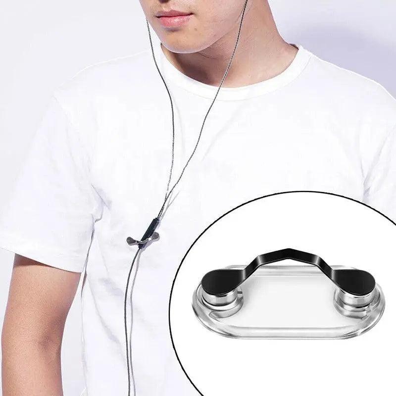 Strong Grip Eyewear Clip Holder Brooch for Glasses and Sunglasses - Silver