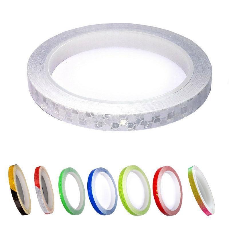 8m Reflective Tape for Bikes Cars Motorcycles Waterproof High Visibility Strip - Red.