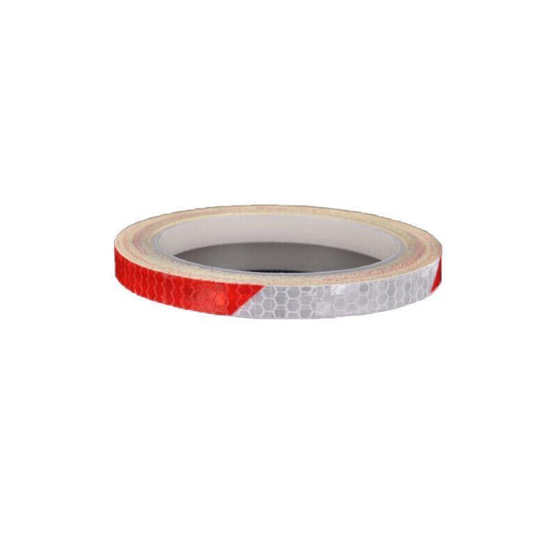 8m Reflective Tape for Bikes Cars Motorcycles Waterproof High Visibility Strip - Red.