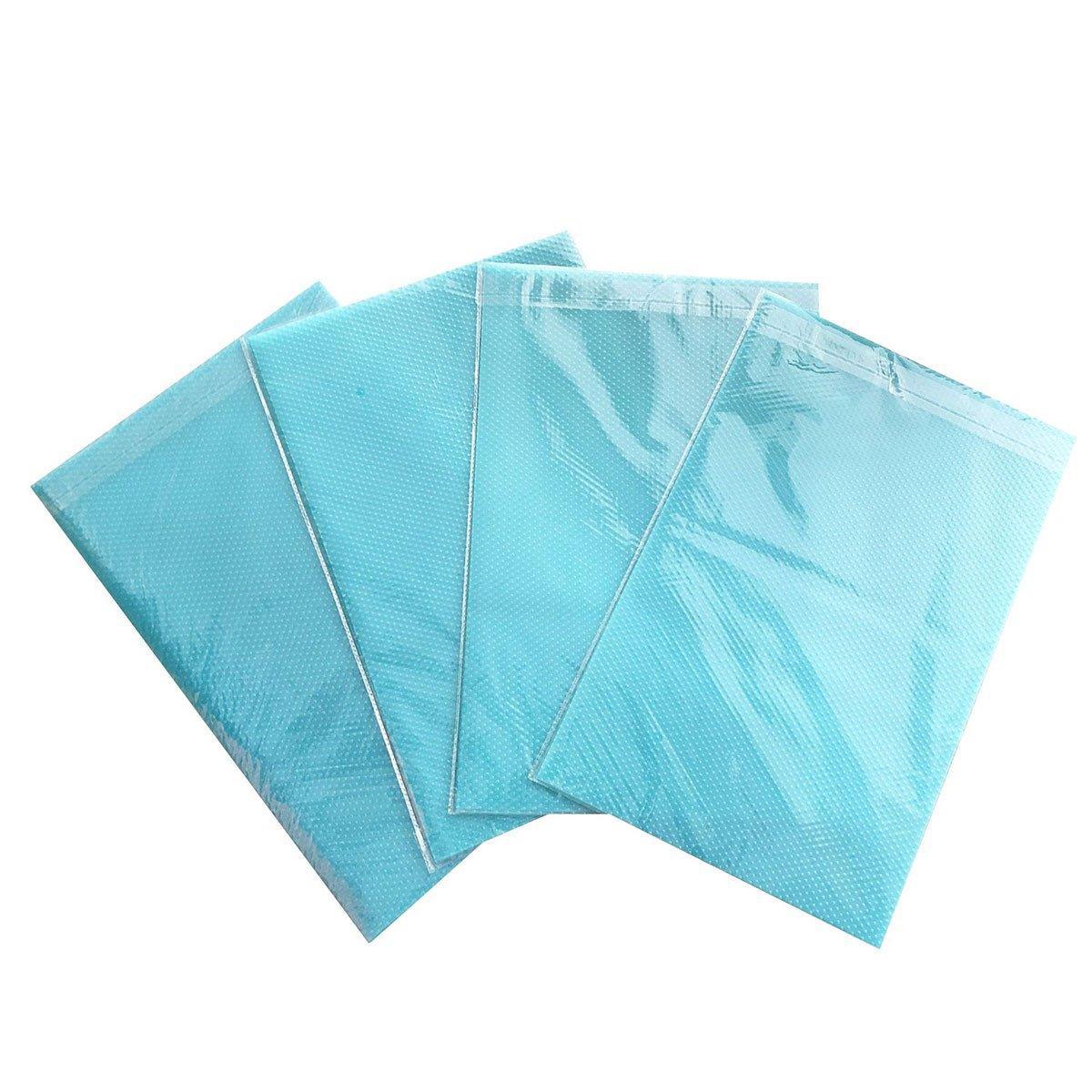 4PCS Cuttable Kitchen Anti-slip Mat Anti-fouling Refrigerator Drawer Liner Mat - White