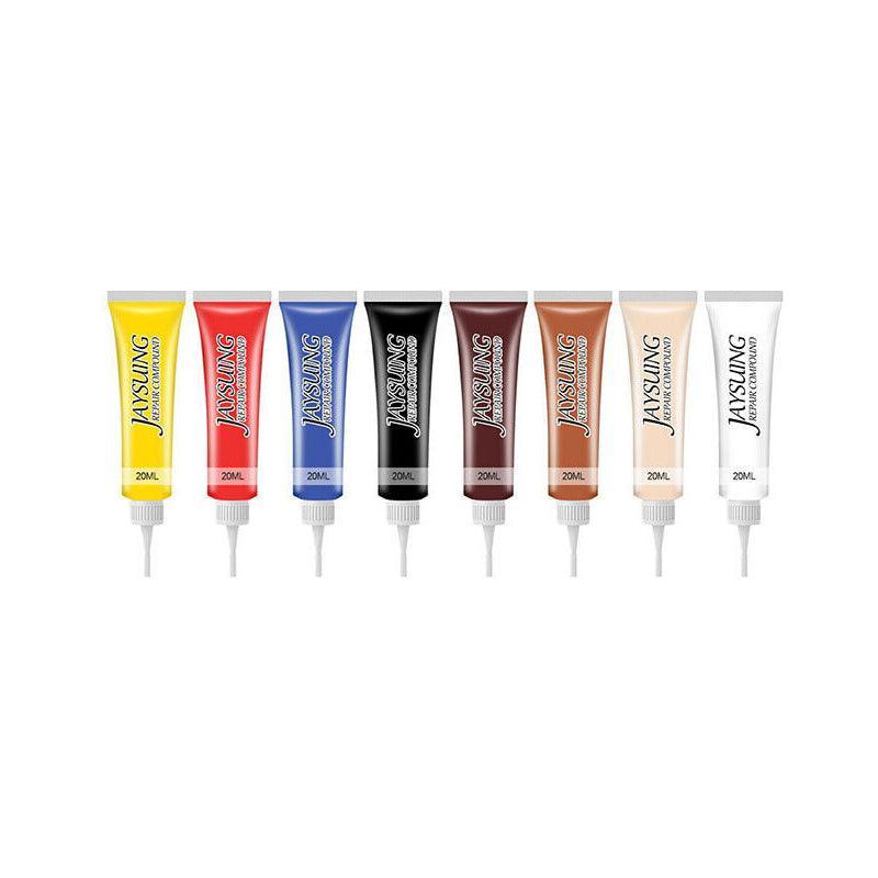 dvanced Leather Repair Gel Kit Filler for Sofa Auto Interior and Scratch Restoration - White