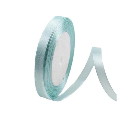 10mm Width Satin Hair Ribbon Wedding Party Decoration Gift Banquet 22m - Blackish Green