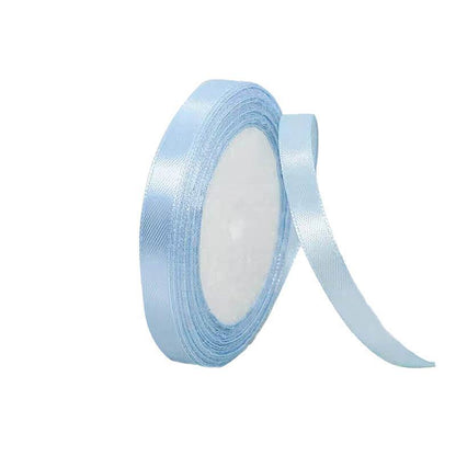 10mm Width Satin Hair Ribbon Wedding Party Decoration Gift Banquet 5m - Blue