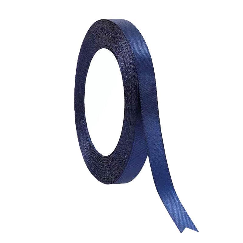 10mm Width Satin Hair Ribbon Wedding Party Decoration Gift Banquet 5m - Blue