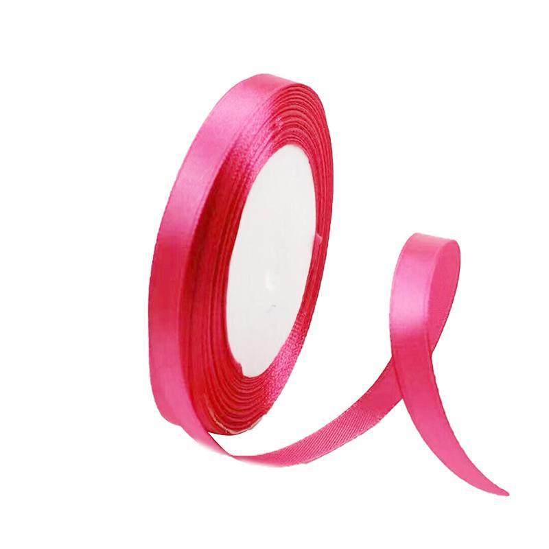 10mm Width Satin Hair Ribbon Wedding Party Decoration Gift Banquet 22m - Coffee