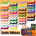 10mm Width Satin Hair Ribbon Wedding Party Decoration Gift Banquet 3m - Light Blue
