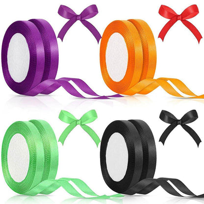 10mm Width Satin Hair Ribbon Wedding Party Decoration Gift Banquet 3m - Gold
