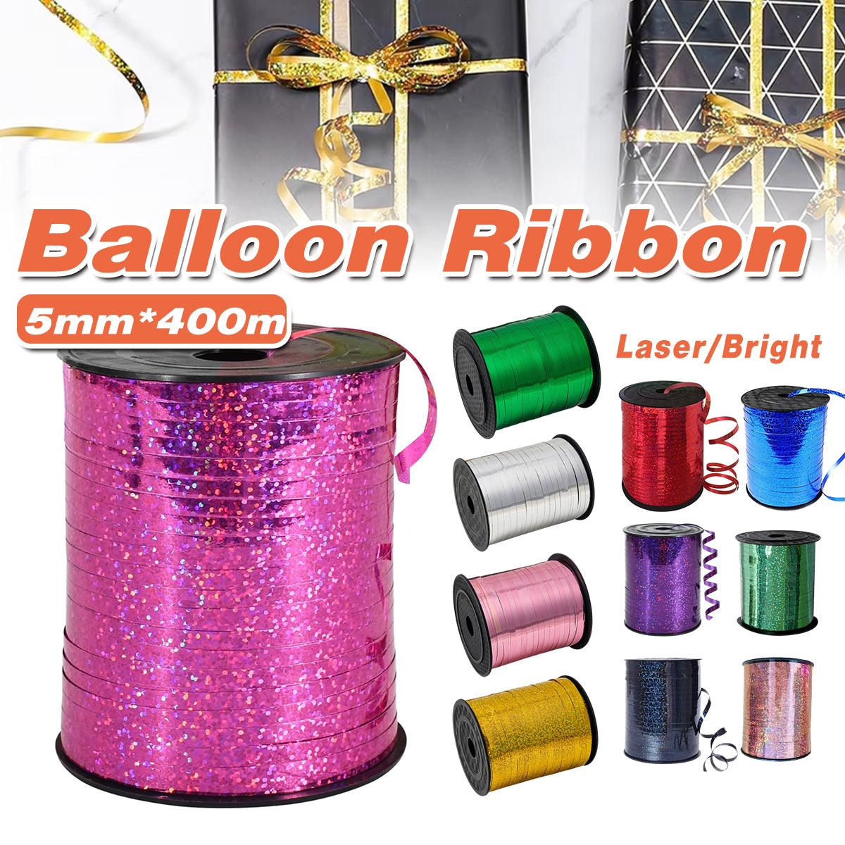 5mm Balloon Ribbon Curling Party String Gift Wrap Decoration Birthday Wedding - Laser-Rose Red