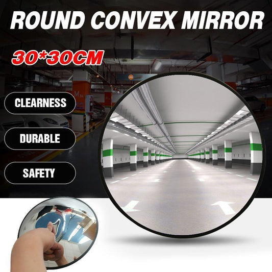 30cm Round Convex Mirror Blind Spot Traffic Driveway Shop Junction Use.