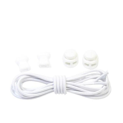 No Tie Elastic Shoelaces with Toggle Locks for Sneakers Running Walking Shoes - Orange