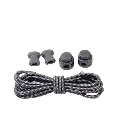 No Tie Elastic Shoelaces with Toggle Locks for Sneakers Running Walking Shoes - Orange