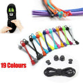 No Tie Elastic Shoelaces with Toggle Locks for Sneakers Running Walking Shoes - Red