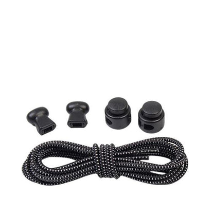 No Tie Elastic Shoelaces with Toggle Locks for Sneakers Running Walking Shoes - Red