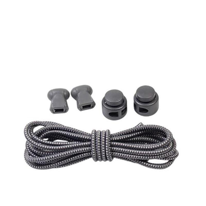 No Tie Elastic Shoelaces with Toggle Locks for Sneakers Running Walking Shoes - Red