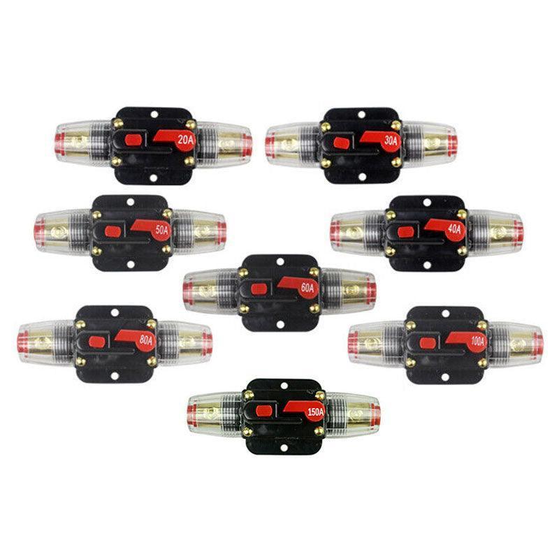 20-150Amp Circuit Breaker Dual Battery Ip67 Waterproof Fuse Manual Reset 12V 24V - 60AMP.
