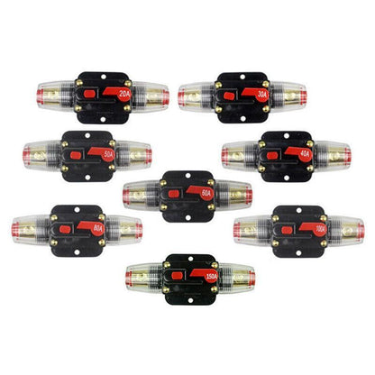 20-150Amp Circuit Breaker Dual Battery Ip67 Waterproof Fuse Manual Reset 12V 24V - 60AMP.