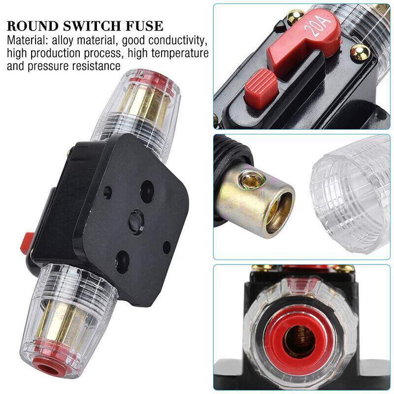 20-150Amp Circuit Breaker Dual Battery Ip67 Waterproof Fuse Manual Reset 12V 24V - 60AMP.