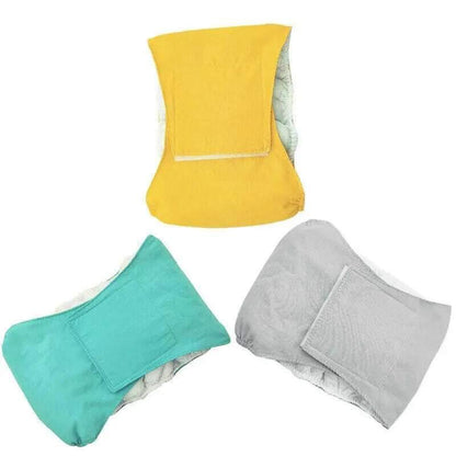 XS Male Dog Puppy Nappy Diaper Belly Wrap Band Sanitary Pants Underpants - Grey