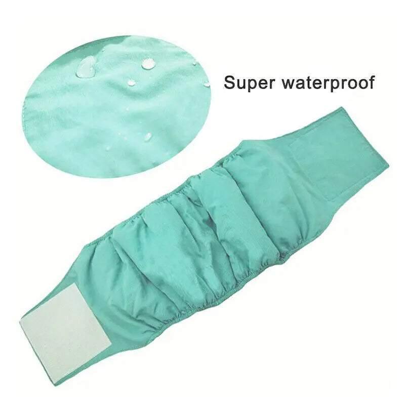 XS Male Dog Puppy Nappy Diaper Belly Wrap Band Sanitary Pants Underpants - Grey