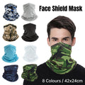 Sunblock Ice Silk Breathable Bandana Bib Face Scarf Fishing Biker Sport Headgear - Black